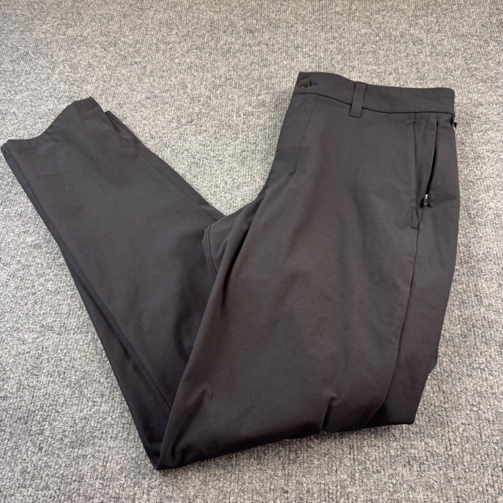 Lululemon Commission Slim Fit Pants Men 32 Black Good Technical Chino